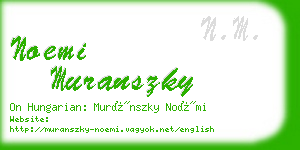 noemi muranszky business card